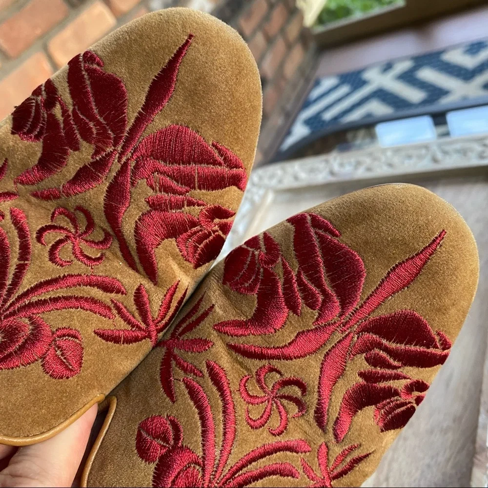 Anthropologie Billy Ella Embroidered Loafers - Picture 10 of 11